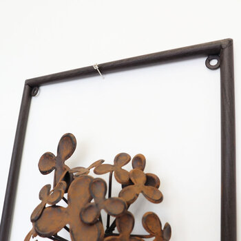 ウォールアートパネル 壁掛け 壁飾り アンティークブラウン 送料無料-3