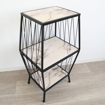 3段ラック キャビネット モダンテイスト 送料無料-1