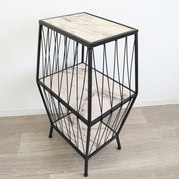 3段ラック キャビネット モダンテイスト 送料無料-2