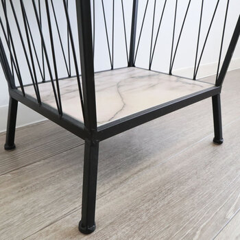 3段ラック キャビネット モダンテイスト 送料無料-4