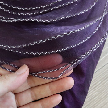 肌触りの良い逸品 スクエアローズクッション パープル 送料無料-5