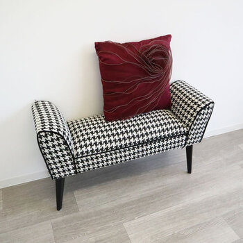 肌触りの良い逸品 スクエアローズクッション ワインレッド 送料無料-8