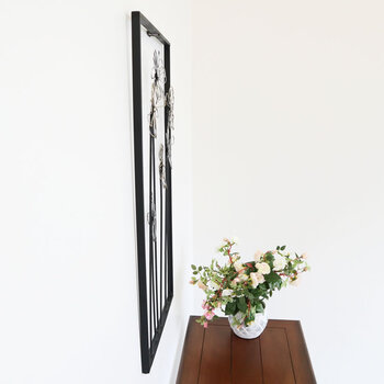 ウォールアートパネル 壁掛け 壁飾り　モダンテイストのアイアンウォールアートパネル 送料無料-5