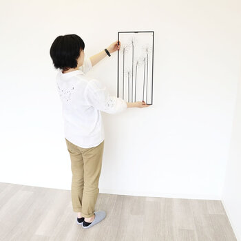 ウォールアートパネル 壁掛け 壁飾り　モダンテイストのアイアンウォールアートパネル 送料無料-7