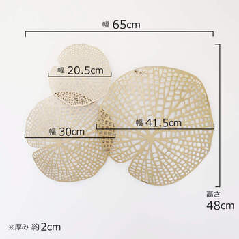 ウォールアートパネル 壁掛け 壁飾り ゴールド 送料無料-5