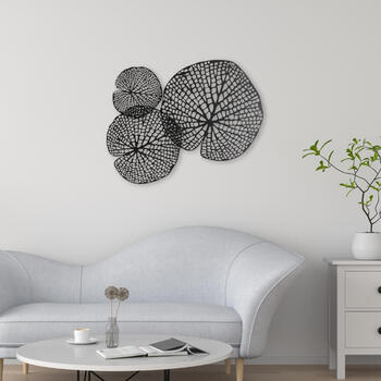 ウォールアートパネル 壁掛け 壁飾り ブラック 送料無料-9