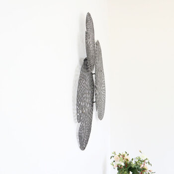 ウォールアートパネル 壁掛け 壁飾り ブラック 送料無料-4