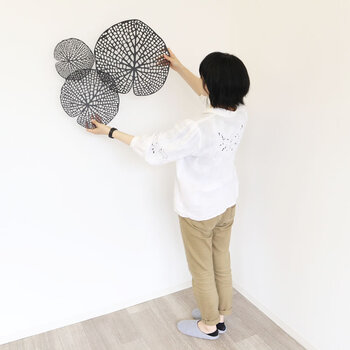 ウォールアートパネル 壁掛け 壁飾り ブラック 送料無料-6