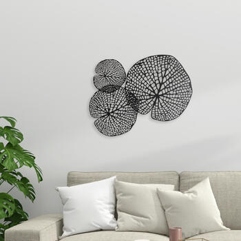 ウォールアートパネル 壁掛け 壁飾り ブラック 送料無料-8