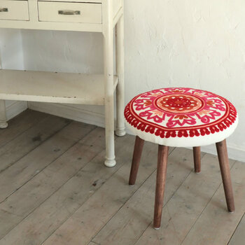 スツール ベンチ 椅子 ピンク 送料無料-9