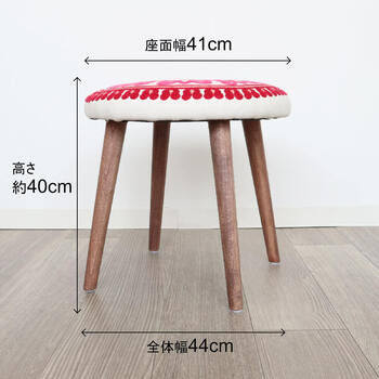 スツール ベンチ 椅子 ピンク 送料無料-5