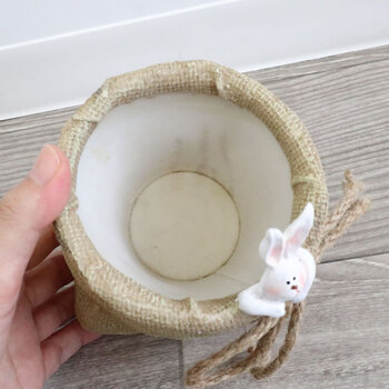 鉢カバー プランター うさぎ S 送料無料-5