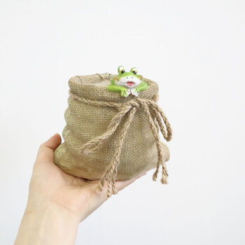 鉢カバー プランター カエル S 送料無料-6