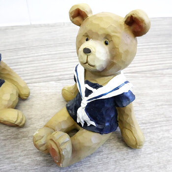 置物 クマ 2個SET　服を着たクマがとてもかわいい置物（ 送料無料-3