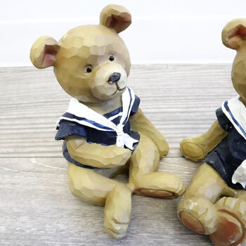 置物 クマ 2個SET　服を着たクマがとてもかわいい置物（ 送料無料-4