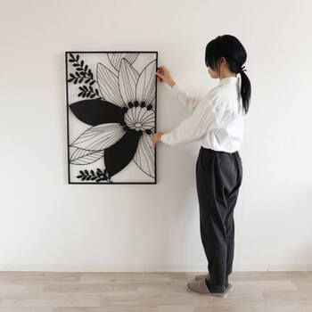 ウォールアートパネル 壁掛け 壁飾り フラワー　KA13470574-3020 送料無料-6