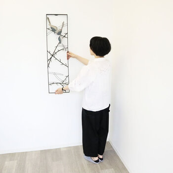 ウォールアートパネルA 壁掛け 壁飾り 鳥 送料無料-7