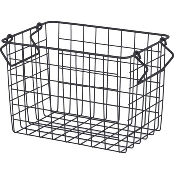 スタッキング ワイヤーバスケット 26x18x18cm 6個セット 送料無料-10