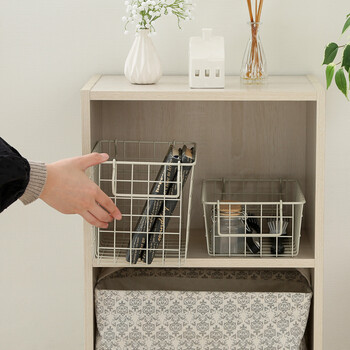 スタッキング ワイヤーバスケット 26x18x18cm 6個セット 送料無料-6