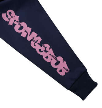 大きいサイズ SPONGEBOB ダンボールニットプリントフルジップパーカー 3L 4L 5L 6L ネイビー ラッピング可 送料無料 即日発送-5