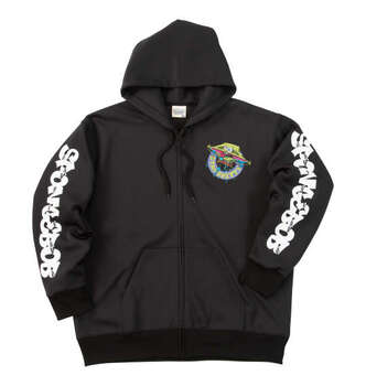 大きいサイズ SPONGEBOB ダンボールニットプリントフルジップパーカー 3L 4L 5L 6L ブラック ラッピング可 送料無料 即日発送-1