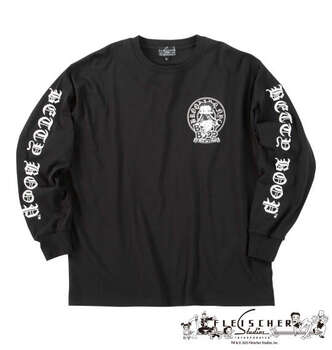 大きいサイズ BETTY BOOP 天竺プリント長袖Tシャツ 3L 4L 5L 6L ブラック ラッピング可 送料無料 即日発送-1