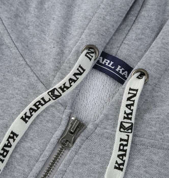 大きいサイズ KARL KANI 裏毛フルジップパーカー 3L 4L 5L 6L 8L ミックスグレー ラッピング可 送料無料 即日発送-3