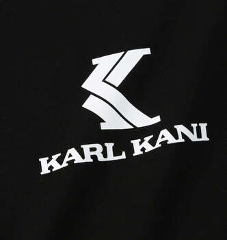 大きいサイズ KARL KANI 天竺長袖Tシャツ 3L 4L 5L 6L 8L ブラック ラッピング可 送料無料 即日発送-2