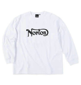 大きいサイズ Norton 天竺長袖Tシャツ 3L 4L 5L 6L 8L ホワイト ラッピング可 送料無料 即日発送-1