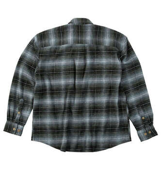 大きいサイズ Mc.S.P モールチェック長袖シャツジャケット 3L 4L 5L 6L 8L グレー ラッピング可 送料無料 即日発送-1