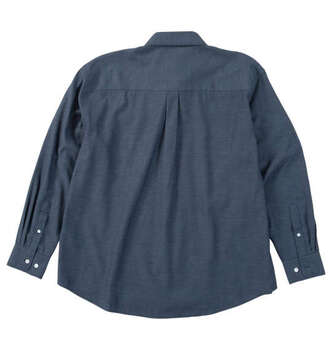 大きいサイズ Mc.S.P デニムライクツイルレギュラー長袖シャツ 3L 4L 5L 6L 8L ネイビー ラッピング可 送料無料 即日発送-1