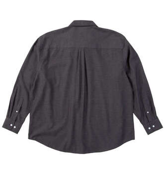 大きいサイズ Mc.S.P デニムライクツイルレギュラー長袖シャツ 3L 4L 5L 6L 8L ブラック ラッピング可 送料無料 即日発送-1