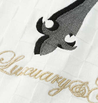 大きいサイズ GLADIATE 刺繍ブロックジャガード長袖VネックTシャツ 3L 4L 5L 6L ホワイト ラッピング可 送料無料 即日発送-3