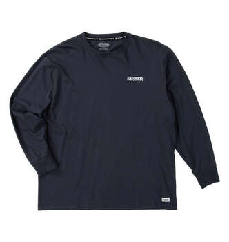 大きいサイズ OUTDOOR PRODUCTS 天竺長袖Tシャツ 3L 4L 5L 6L 7L 8L ネイビー ラッピング可 送料無料 即日発送-1