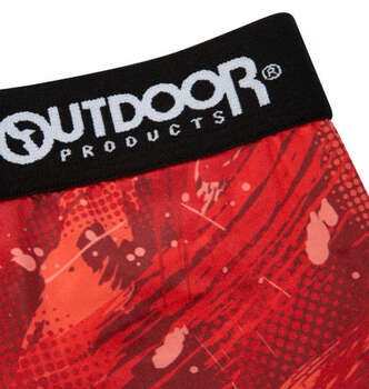大きいサイズ OUTDOOR PRODUCTS ポリエステルベア天スプラッシュ柄ボクサーパンツ 3L 4L 5L 6L 7L 8L レッド ラッピング可 送料無料 即日発送-1