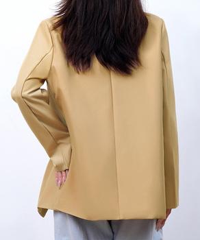 ダブルボタンテーラードジャケットミドル丈 送料無料 即日発送-4