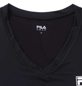 大きいサイズ FILA GOLF Vネックインナーシャツ 3L 4L 5L 6L ブラック ラッピング可 送料無料 即日発送-5