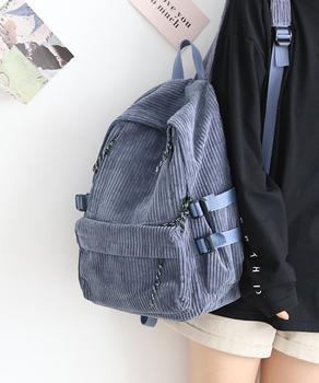 リュックサック コーデュロイ レディース 送料無料 即日発送-3