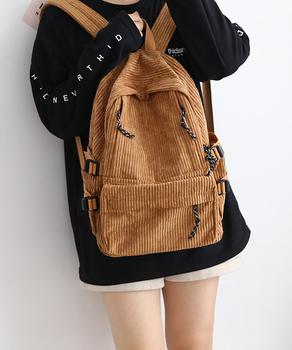 リュックサック コーデュロイ レディース 送料無料 即日発送-5