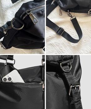 大容量トートバッグA4通勤通学斜め掛け鞄 送料無料 即日発送-9