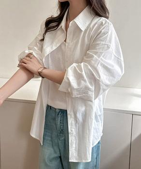 シャツレディースオーバーサイズ長袖シャツ 送料無料 即日発送-3