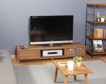 TV台 ルーク ライトブラウン 150cm 収納 送料無料-2