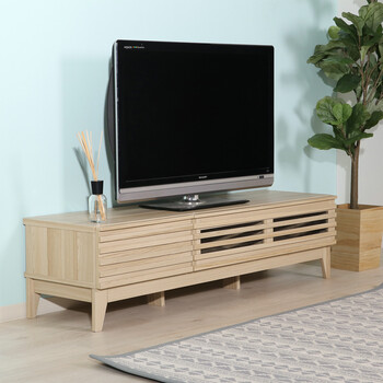 TV台 ライン 幅150cm ミディアムブラウン ナチュラル 収納 送料無料-13