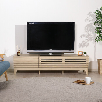 TV台 ライン 幅150cm ミディアムブラウン ナチュラル 収納 送料無料-16