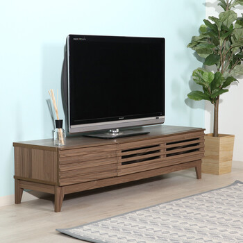 TV台 ライン 幅150cm ミディアムブラウン ナチュラル 収納 送料無料-4
