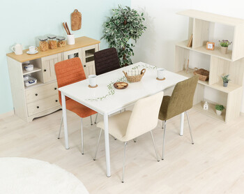 ダイニングテーブル シュクル 120幅 送料無料-2