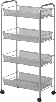 メッシュ トローリー 4段 送料無料-3