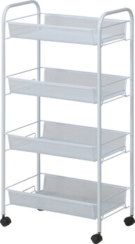 メッシュ トローリー 4段 送料無料-5