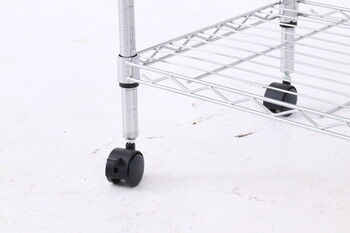 メタルマルチシェルフ 4段 幅60cm クロム MS 635124CR 送料無料-4