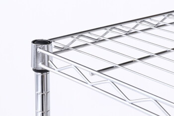 メタルマルチシェルフ 4段 幅60cm クロム MS 635124CR 送料無料-6